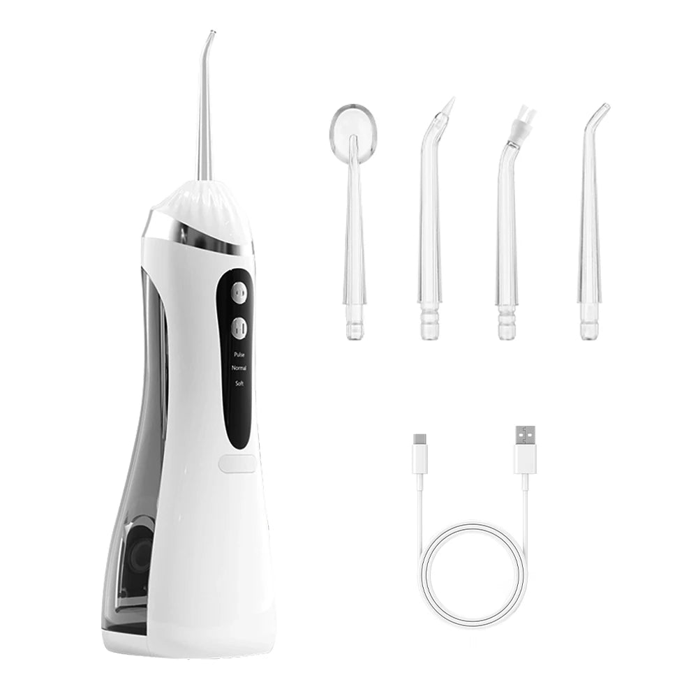 Teeth Water Flosser Electric Oral Irrigator Portable Home Dental Cleaning Teeth Rechargeable Waterproof Tartar Removal Tool