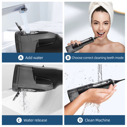 Water Flosser for Teeth Irrigator Teeth Whitening Tool Portable Water Pick Personal Care Appliances Dental Teeth Cleaner