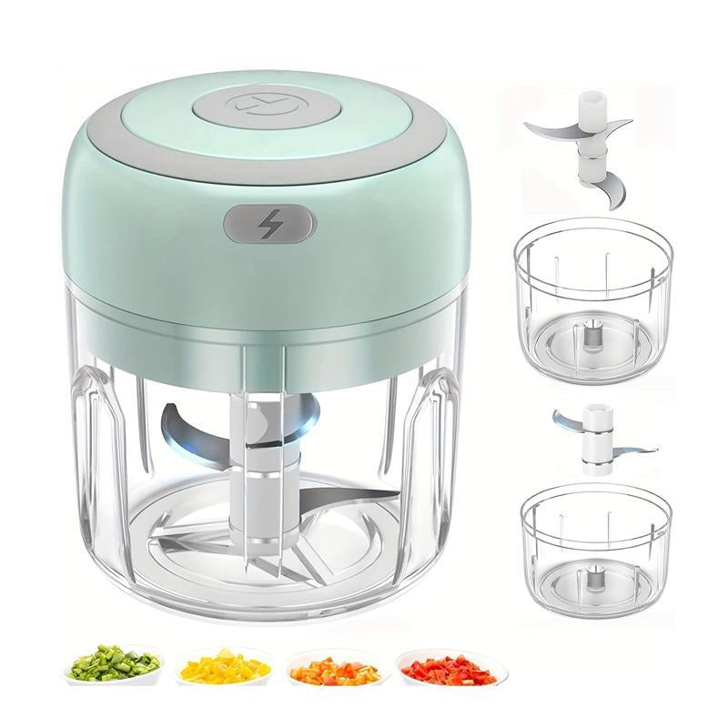 250Ml Electric Mini Garlic Chopper for Summer, USB Rechargeable Garlic Masher Machine, Modern Design Portable Vegetable Crusher
