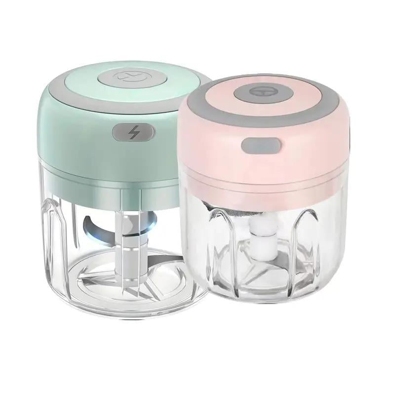 250Ml Electric Mini Garlic Chopper for Summer, USB Rechargeable Garlic Masher Machine, Modern Design Portable Vegetable Crusher
