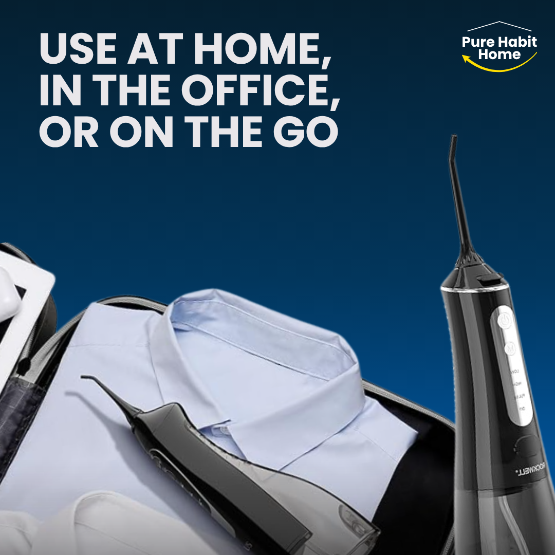 Water Flossers for Teeth Dental Oral Irrigator Cordless Rechargeable for Braces for Travel Teeth Cleaning 5 Cleaning Modes