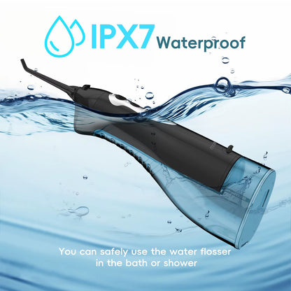 New D52Pro Oral Irrigator Rechargeable Water Flosser Portable 300ML 4 Nozzles Dental Water Jet Waterproof Teeth Cleaner