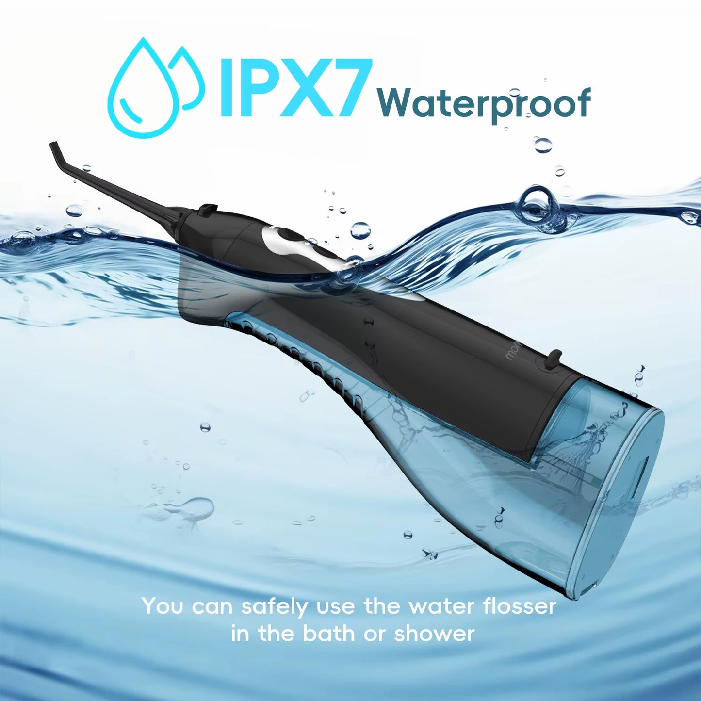 New D52Pro Oral Irrigator Rechargeable Water Flosser Portable 300ML 4 Nozzles Dental Water Jet Waterproof Teeth Cleaner