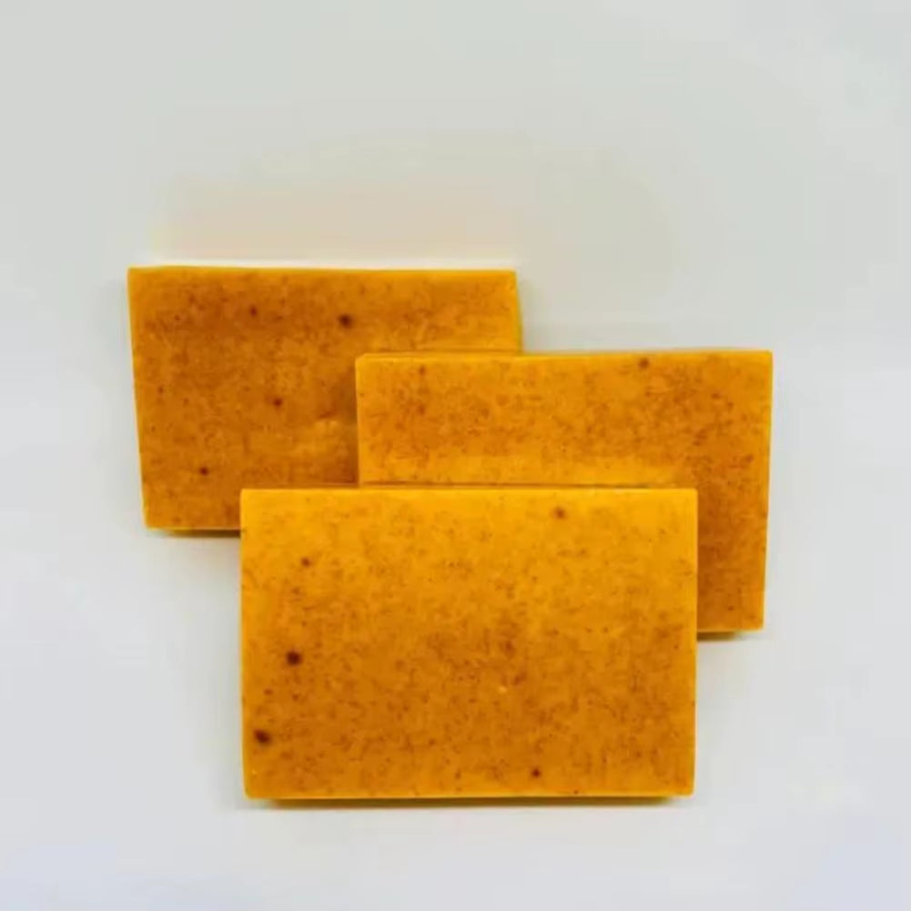 100G Turmeric Hand Made Soap, Lemon Kojic Acid Soap, Shower and Facial Soap Body Care 1/3/5Pcs