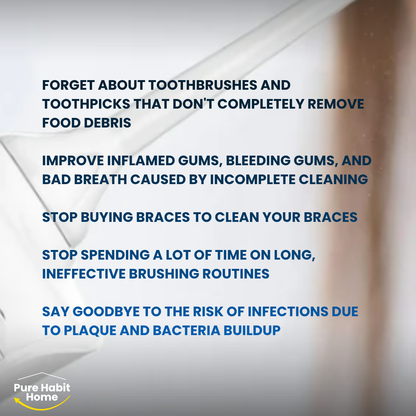 Water Flossers for Teeth Dental Oral Irrigator Cordless Rechargeable for Braces for Travel Teeth Cleaning 5 Cleaning Modes