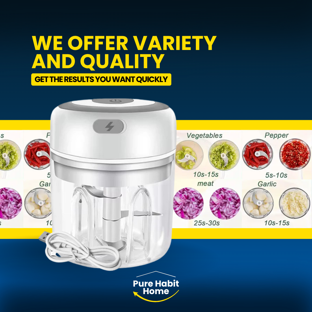 Electric Mini Food Chopper, Rechargable Small Food Processor 250Ml