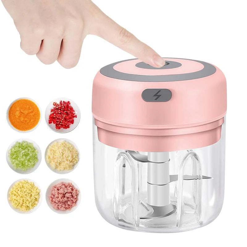 Electric Mini Food Chopper, Rechargable Small Food Processor 250Ml