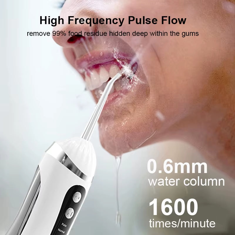 Teeth Water Flosser Electric Oral Irrigator Portable Home Dental Cleaning Teeth Rechargeable Waterproof Tartar Removal Tool